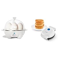 DASH Mini Maker for Individual Waffles + Rapid Egg Cooker - Versatile Appliances for Breakfast, Lunch, and Snacks