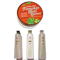 Trader Joe's Pumpkin Body Butter with Tea Tree Tingle Cruelty Free Bundle Gift Set- Shampoo, Conditioner, Body Wash