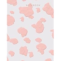 Pink Stripes Wide Rule Notebook - 8.5 x 11 - 110 Pages: Notebook