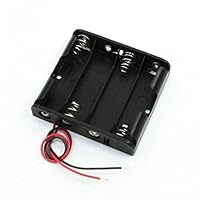 10 Pcs 4 x 1.5V AA Battery Holder Storage Case with Wire Leads
