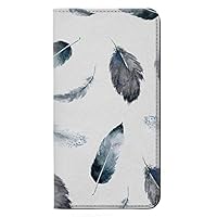 RW3085 Feather Paint Pattern Flip Case Cover for Samsung Galaxy S7