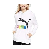 PUMA Women's Classics Logo Hoodie Fashion Sports Hooded Sweatshirt
