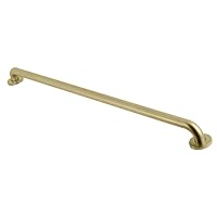 Kingston Brass DR514427 Meridian Grab Bar, Brushed Brass, 44.81 x 3 x 2.81