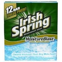 Moisture Blast Deodorant Bar Soap for Men, Feel Fresh All Day, 3.7 oz, 12 Pack