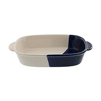 Tableware East minoruba 15oz(450cc) Baking Dish, Rectangle, Made in Japan (Navy)