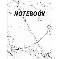 Lined Notebook Journal - Black Veins marble - 120 numbered pages -.Large (8.5 x 11 inches), Perfect gift.