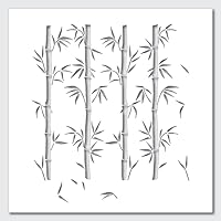 Bamboo Trees Allover Stencil -DIY Repeatable Pattern Best Vinyl Large Stencils for Painting on Wood, Canvas, Wall, etc.-XS (9.5