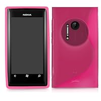 BoxWave Case Compatible with Nokia Lumia 1020 (Case by BoxWave) - DuoSuit, Ultra Durable TPU Case w/Shock Absorbing Corners for Nokia Lumia 1020 - Cosmo Pink