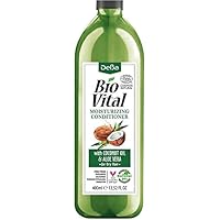 Bio Vital Natural Moisturizing Conditioner for Dry Hair with Coconut Oil and Aloe Vera Extract, Vegan 400ml