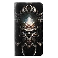 RW1027 Hardcore Metal Skull PU Leather Flip Case Cover for Samsung Galaxy S7