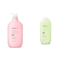 Method Body Wash Pure Peace Paraben Free 28 oz and Daily Zen Paraben Free 18 oz Bundle (Pack of 1 Each)