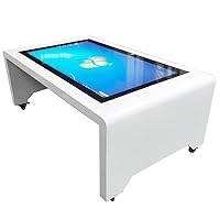 Smart Coffee Table for Living Room, 43 inch LED Coffee Table with Inbuilt Touch Screen Computer for Smart Home (Windows10 OS)