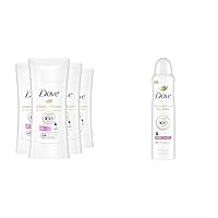 Dove Antiperspirant Deodorant Stick No White Marks on 100 Colors Clear Finish 48-Hour Sweat & Invisible Antiperspirant Deodorant Spray with 72hr Odor Protection, Pro-Ceramide Technology