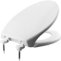 7800TDG 000 Commercial Heavy Duty Closed Front Toilet Seat with Cover that will Never Loosen & Reduce Call-backs, ELONGATED, Plastic, White