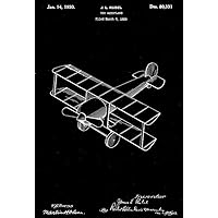 1930 - Toy Aeroplane - J. L. Rubel - Patent Art Magnet