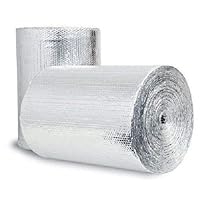 US Energy Products 50sqft (Foam Not Cheap Bubble) 24inch x 25ft Reflective Foam Core Insulation Garage Pipe Air Duct Faucet Attic Roof Basement Sauna Weatherization wrap kit (1/4