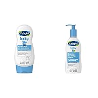 Cetaphil Baby Body Wash with Half Baby Lotion, Gentle Wash with Organic Calendula, Soothes Dry & Baby Eczema Soothing Lotion with Colloidal Oatmeal, For Dry, Itchy and Irritated Skin
