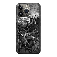 jjphonecase R1026 Gustave Dore Paradise Lost Case Cover for iPhone 14 Pro Max