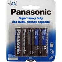 Panasonic AA Size Super Heavy Duty Battery 4 pack(Counts 288)