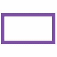 Place Cards - Solid Color - Flat Style - Party Supplies - Table Seat Placement - Any Occasion or Event - Set of 50 (Violet)