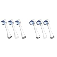Waterpik Triple Clean Complete Care Replacement Brush Heads, White, OTRB-3WW, 3 Count (Pack of 2)