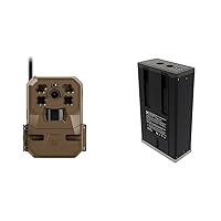 Moultrie Mobile Edge Cellular Trail Camera with Rechargeable Battery | Auto Connect - Nationwide Coverage | 720p Video with Audio | Built in Memory | Cloud Storage | 80 ft Low Glow IR LED Flash
