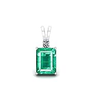 10.00 Carat Lab Certified Natural Emerald Loose Gemstone Panna Silver Plated Pendant Locket