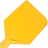 SPARTA Nylon Paddle Mixing Scraper, Long Handle, Waterproof with Color Coded System for Large Batch Cooking and Cleaning, 40 Inches, Yellow