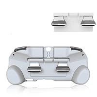 New Matte Non-Slip L3 R3 Hand Grip Handle Joypad Stand Case with L2 R2 Trigger Button Grips Holder for PSV 1000 PS VITA 1000 Game Console-White.