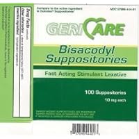 Bisacodyl Laxative Suppositories - 10mg - - bx 100