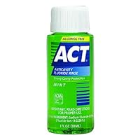 ACT Kids Fluoride Rinse Mouthwash Mint Travel Size (Pack of 3)