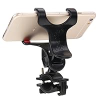 AOOF 360 Degree Rotation Universal Mobile Phone Bicycle Clip Holder Cradle Stand, Clip Support Phone Width: up to 10cm (Color : Black)