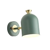 Nordic Wall Sconce Lamps, Wall Lamp E27 Adjustable Lamp Holder with Frosted Paint Body Bedside Lamp Bathroom Vanity Lights 18x14x12cm