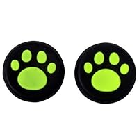 Gametown® Analog Controller Cap Cover Thumb Stick Grip for Sony PS4 PS3 XBOX One 360 Controller Green Cat Pad