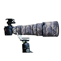 Camouflage Waterproof Lens Coat for Olympus 150-400mm F4.5 TC1.25x is PRO Rainproof Lens Protective Cover (Digital Camouflage)