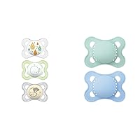 MAM Variety Pack Baby Pacifier, Includes 3 Types of Pacifiers, Nipple Shape Helps Promote Healthy & Original Matte Baby Pacifier, Nipple Shape Helps Promote Healthy Oral Development