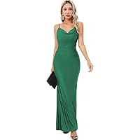 Spaghetti Straps Prom Dresses 2024 Backless Mermaid Dresses for Women 2024 with Pocket