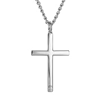 Shields of Strength Men's Stainless Steel Philippians 4:13 Cross Necklace - Christian Jewelry