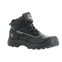 SAFETY JOGGER COSMOS Men Safety Toe Lightweight EH PR Water Resistant Mid Cut Boot, M 12, Black