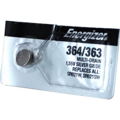 2 X Energizer 364 363 Silver Oxide Watch Batteries SR621SW SR60