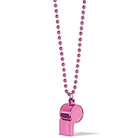 Pink Whistle On Chain Necklace (36