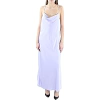 BCBGMAXAZRIA Women's Sleeveless Chain Cowl Neck Maxi Dress