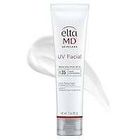 EltaMD UV Facial Sunscreen, SPF 30+ Moisturizing Sunscreen for Face, Formulated with Hyaluronic Acid and Zinc Oxide, 3.0 oz Tube