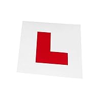 Car Self Adhesive Sticker for Learner New Driver Sign Plate Waterproof L Letter Stickers Protect Car Paint Protective Film Auto Emblem-Novelty Bumper Sticker Reflective Decal Car