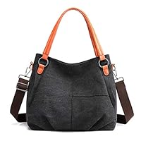 Womens Handbags and Purses Fashion Canvas Splice Cross Body Bag Leisure Shopping Traveling Working Tote Shoulder Bag