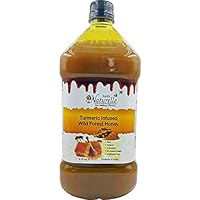 Raw Natural Ayurved Recommended Unprocessed Infused Turmeric Honey with Huge Value 2.75 Kg -Big Pet Bottle