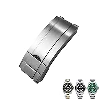 For Rolex Submariner OYSTERFLEX GMT Watch Strap Bracelet 20mm 904L Stainless Steel Glide Folding Buckle Watch Band