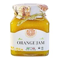 Giusto Sapore Imported Italian Orange Jam - 55% Fruit - All Natural, Three Ingredients - 12oz