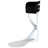 Össur AFO Dynamic & Leaf Spring Ankle-Foot Orthosis – Lightweight, Flexible Foot Plate, Drop Foot Support, Improved Comfort – Suitable for Men & Women Black X Large - Right