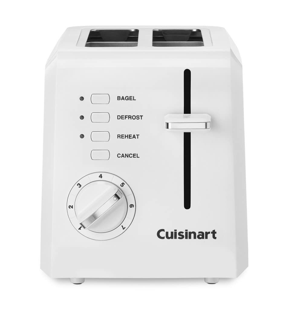 Cuisinart 2-Slice Toaster Oven, Compact, White, CPT-122
